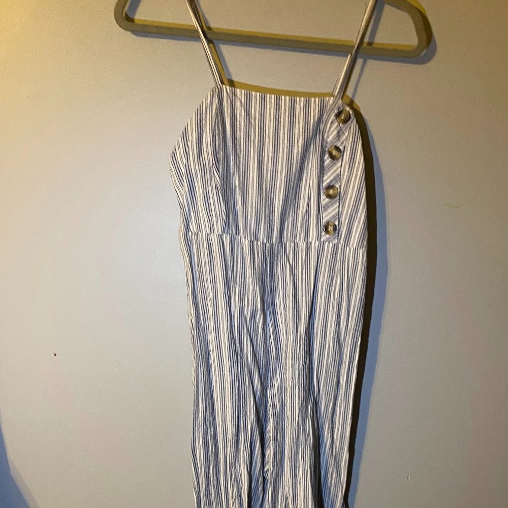 stripped jumpsuit